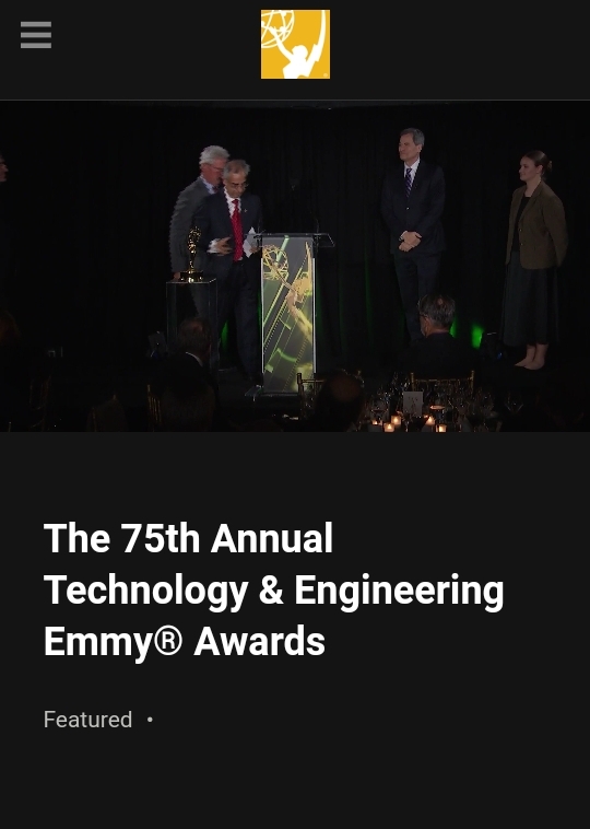 “Rouzbeh Yassini accepting Emmy Award 2024”