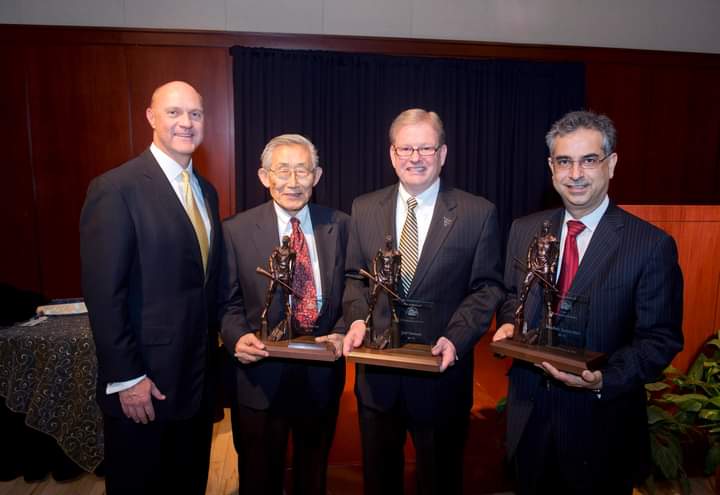 Rouzbeh Yassini Fard (first from right) Inducted into WVU Academy of Distinguished Alumni – 2013